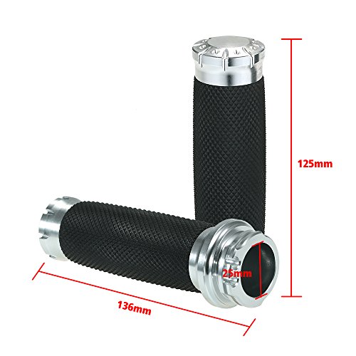 Anself Motocicleta Handle Bar Lidar Com Apertos Preto/Cromo 1