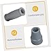 Anneome Replacement Handle Grips for Crutches Armpit Pads Tip Sturdy Nonslip Grip for Seniors Easy to Install