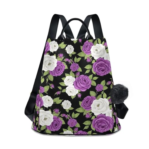 Sac à dos pour femme à motif roses idéal pour vos balades et sorties urbaines
