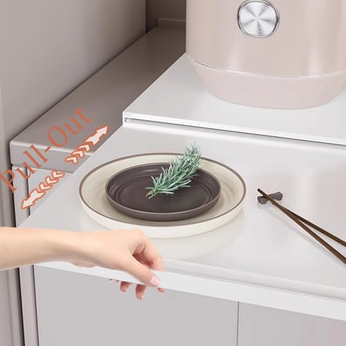 Étagère coulissante micro-ondes pour optimiser espace cuisine - 5