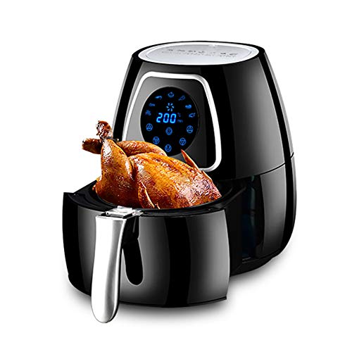 Heißluftfritteuse Air Fryer,Frittieren ohne Fett,Touch Display 7 Auto-Programme,ohne ÖL Rezeptheft 360 Grad mit Umluft,1300 Watt 2.8L