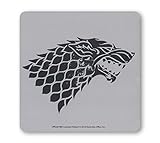 Posavasos laminado Juego de Tronos Coaster Stark Case (6) Half Moon Vasos de Cristal