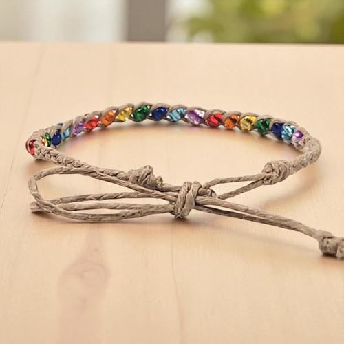 Image of BlueRica Hemp Anklet with Glass Beads