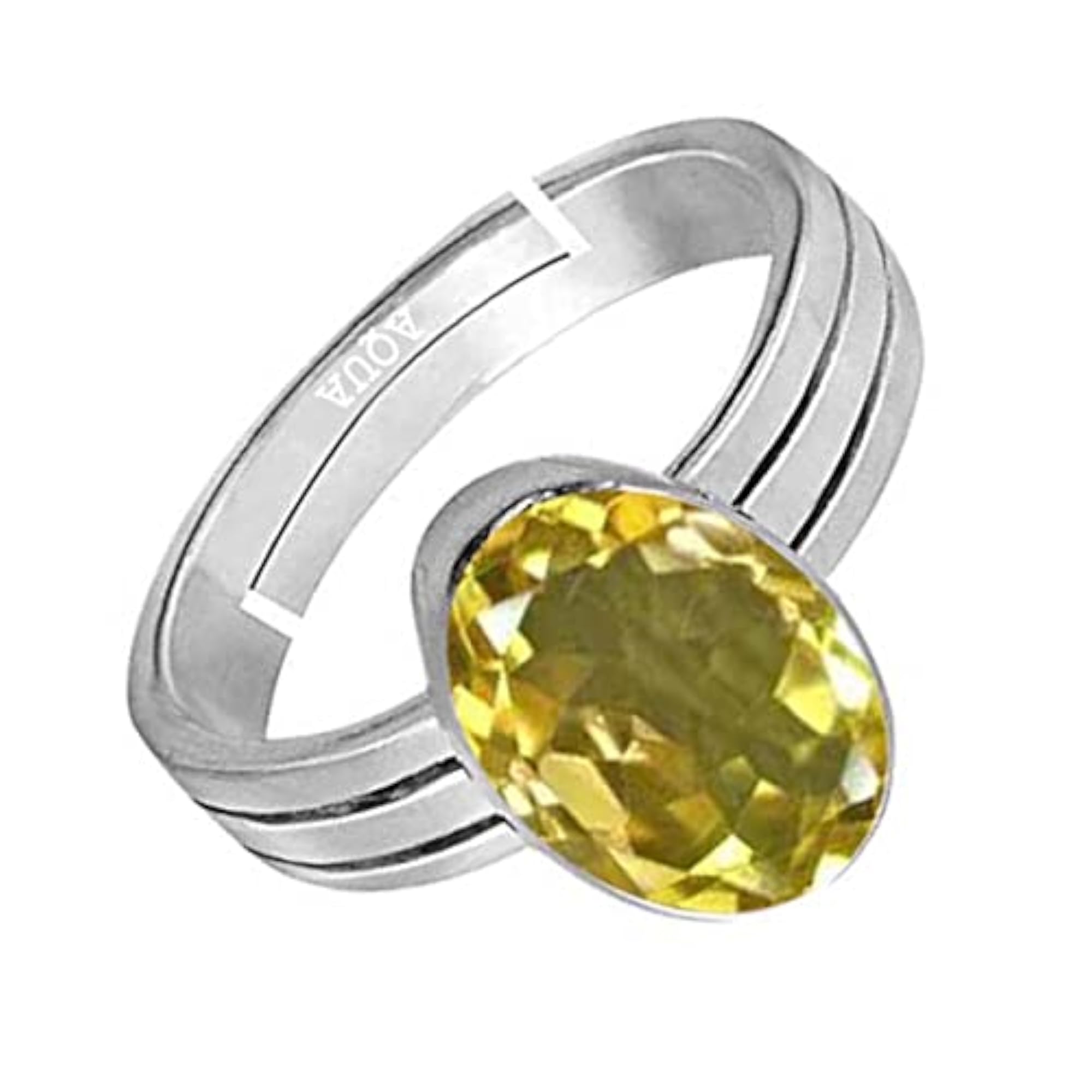 Women's Citrine 8.25 Ratti Sterling Silver Adjustable Ring