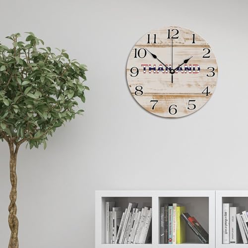 Horloge murale Thaïlande rustique pour une cuisine chaleureuse