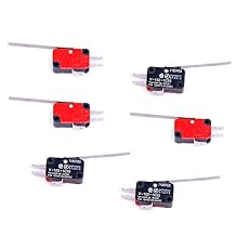 6Pcs V-153-1C25 Micro Limit Switch Long Straight Hinge Lever Arm SPDT Snap Action LOT for Arduino Pack of 6 CYT1068
