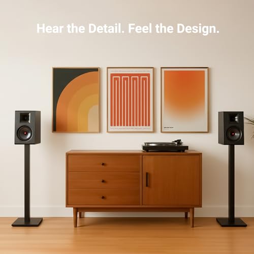 Image of AIYIMA P600 6.5 inch Bookshelf Speakers for Desktop, 6 Tilted Design & Carbon Fiber Woofer & Horn Silk Tweeter, 30Hz-20kHz 2-Way Passive Speaker for Home Audio Stereo Amplifier