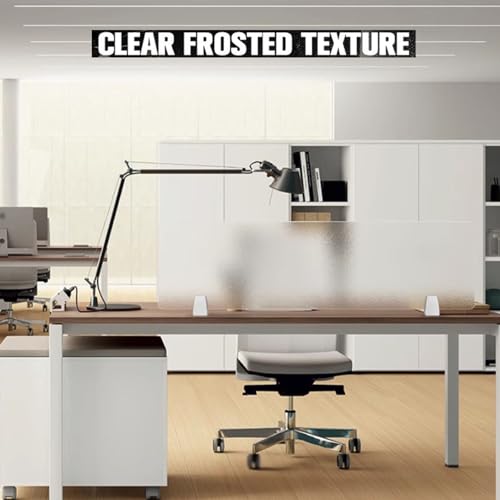 Panneaux de séparation de bureau portable cloison de table acrylique opaque lot de 3 fixations - 3
