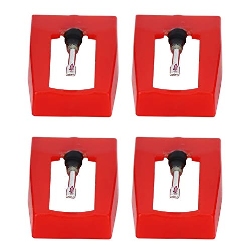 4 pçs substituição toca-discos stylus agulha toca-discos substituição agulha para toca-discos vinil