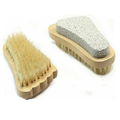 PIXNOR Bath Body Brush - Natural Bristle Body Foot Brush
