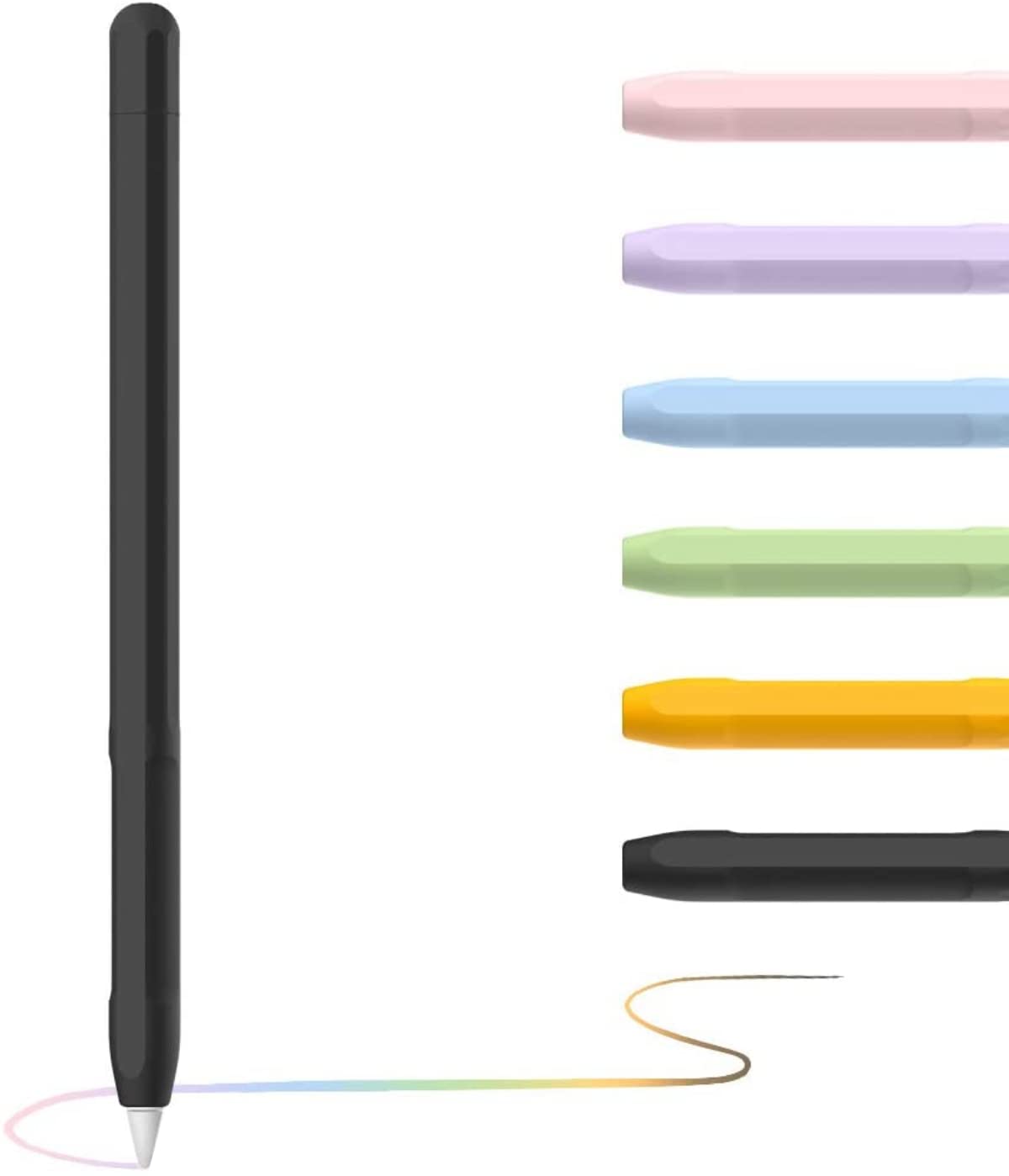 Meyaar Silicone Skin Cover for Apple Pencil 2nd Generation, and Protective Cover Accessories Compatible with iPad Pro 11 12.9 inch, (Black) (B0B135MFYT) Amazon Price History, Amazon Price Tracker