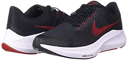 ▷ Nike Air Zoom Winflo 8 para hombre, negro/rojo/gris, negro, 9.5