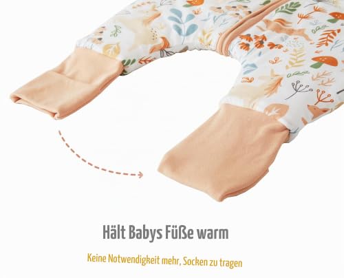 Chilsuessy Baby Schlafsack mit Füßen 3.5 Tog Kinder Winter Schlafsack Soft Baumwolle Baby Schlafsack mit Beinen für Jungen und Mädchen… – Ansicht 3