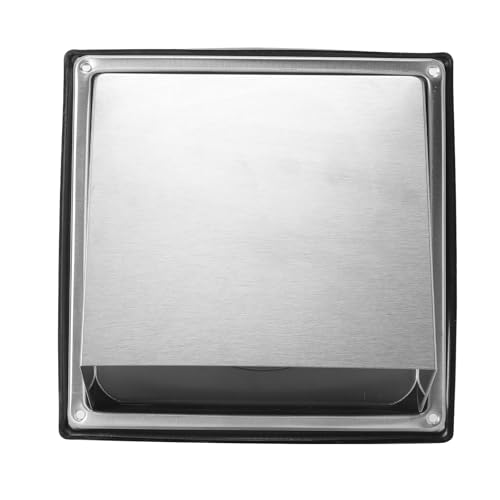 Couvercle d'évacuation de sécheuse 150mm en acier inoxydable avec grille extérieure - 5