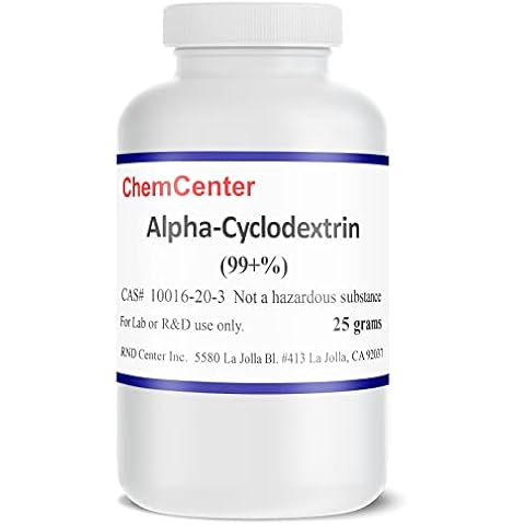 ChemCenter Alpha-Cyclodextrin, High Purity Powder, 99% min., 25 Grams Cover