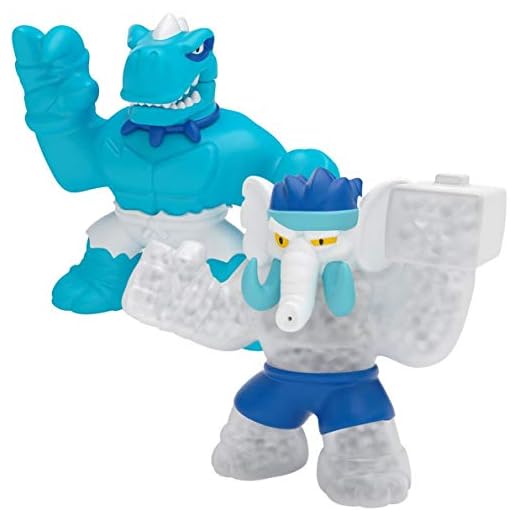 Heroes of Goo Jit Zu Dino Power Versus Pack Versus Pack - 2 actionfigurer - Artic Showdown - Tyro Vs Gigatusk
