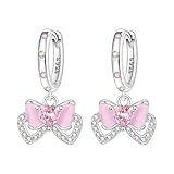 CYMYSS Pendientes de gota de plata de ley hipoalergénicos para mujer, aretes de plata de ley para mujer, regalos para el día de la madre, San Valentín, cumpleaños, 925, Plata de ley, Sin piedra