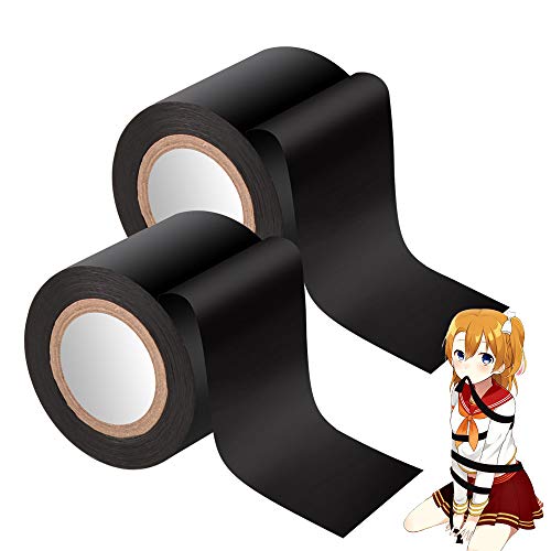 Ninonly ボンテージテープ 拘束テープ 固定テープ 簡単拘束 静電気 非粘着性 16m仕様 男女兼用(2点セット) - 画像1