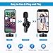 RICCHI 2 Pack Mini Wireless Microphone Type C for iPhone 15-16 Android Phone, USB C Tiny Lavalier Microphone Mini Mic Lapel Lav Mic for Video Recording, Interview, Streaming, Vlog, YouTube, TikTok