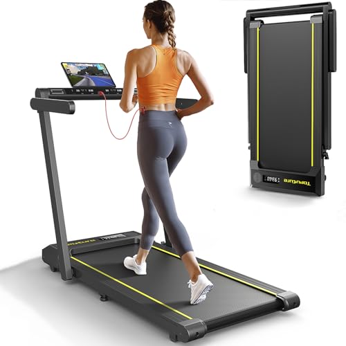 Tapis Roulant Elettrico Pieghevole con Doppio Display LED e Cardiometro