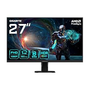 GIGABYTE GS27FA Moniteur de Jeu 27" FHD - 1920 x 1080, 180Hz, 1ms, 300 CD/m², FreeSync, HDR Ready, HDMI 2.0