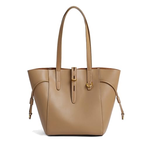 Sac Fourre-Tout Femme Grande Capacité et sac seau marron chic de travail