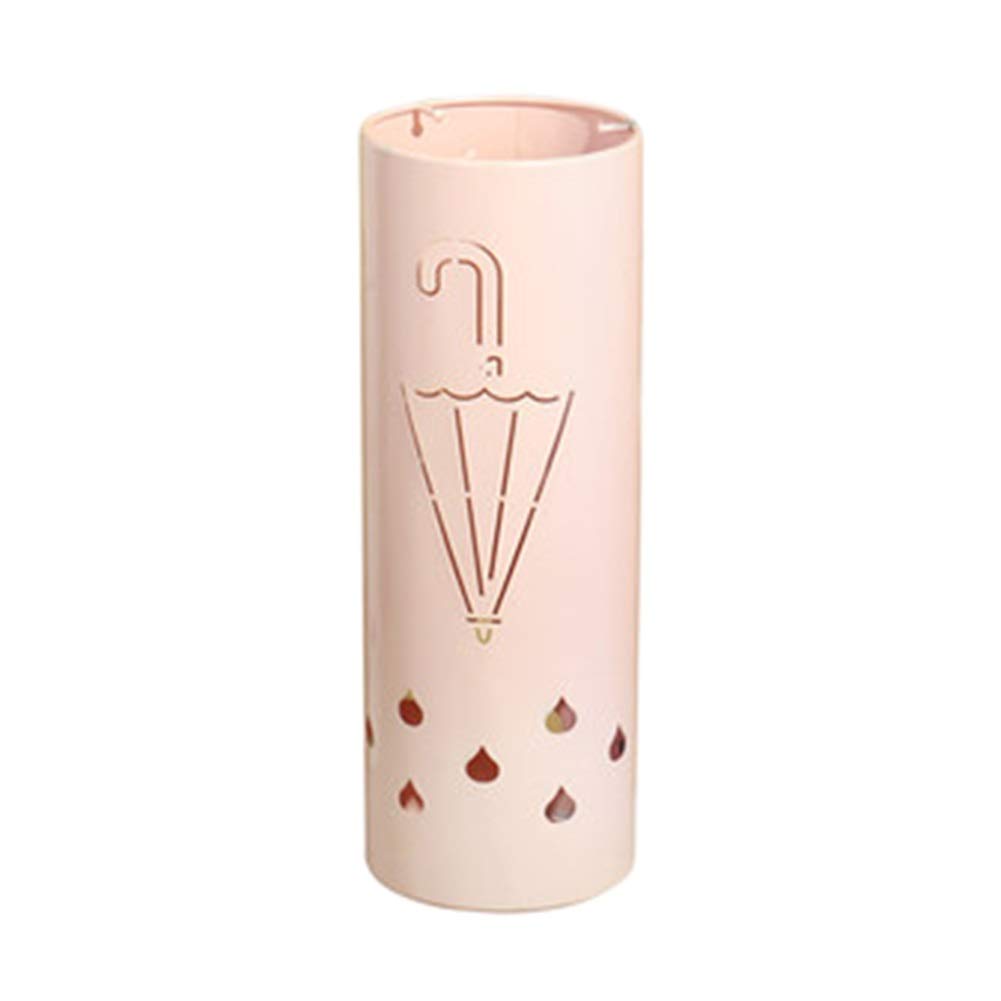Gonmdopy Pink Umbrella Stand, Household Umbrella Stand, Metal Umbrella Stand