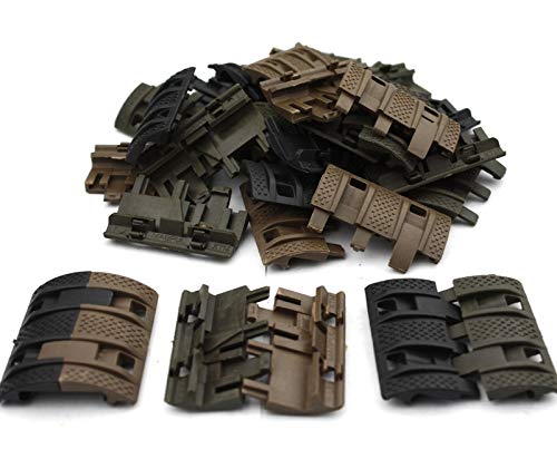LSHBAO-HUNTING, 32 Unids/Pack Tactical Airsoft Panels Picatinny Rail Handguard Cover Hunting (Color : Camouflage)