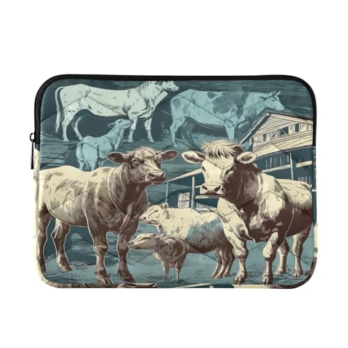 Funda para portátil 13-14 pulg animal vintage impermeable