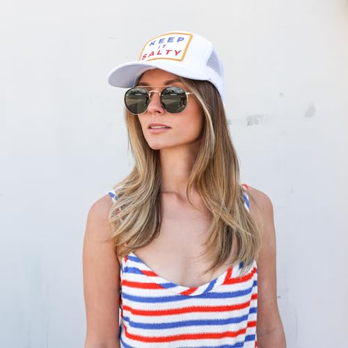 Image of Friday Feelin' Trucker Hat Women Men Baseball Caps Gift Women's USA Trucker Hats Caps Baseball Hats All Occasions - One Size