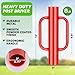 Gtongoko 8LB Fence Post Driver with Handles Heavy Duty T Post Driver Post Pounder for T-Posts, U Channel, Metal Post and Sign Post Pole Driver Tool, Red