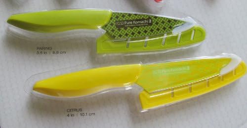 Kai Pure Komachi 2 6-Piece Knife Set 6 Stainless Steel Knives Colored Sheaths 743680