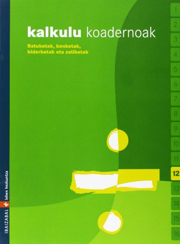 Kalkulu Koadernoak 12 Ed 2006 Euskera