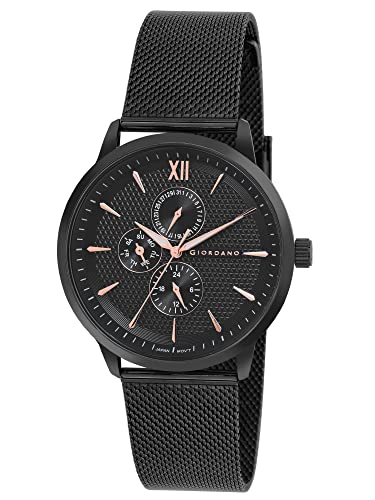 Image of Giordano Analogue Watch for Men with Stylish Mesh Band with Water Resistant Casual Wrist Watch to Complement Your Party Look - GD-50008