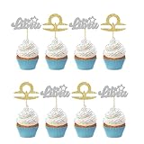 ShuanQ Decoración para cupcakes de Libra – Decoración para cupcakes del zodiaco para decoración de fiesta de cumpleaños Libra Baby Shower – Gran energía Libra, letrero de cumpleaños de la reina Libra