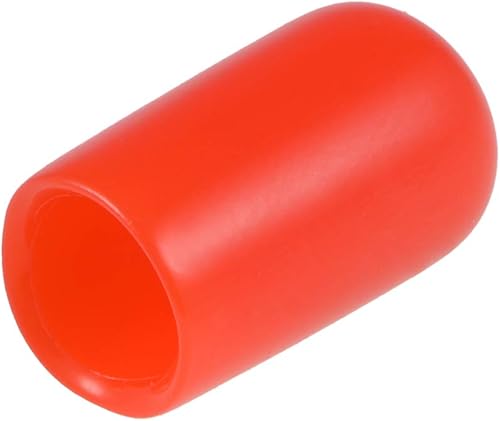 Miniatura 7 de uxcell 200 tapas de goma de 0.236 in (14 ") de vinilo de identificación de PVC redondo tapa tapa tapa rosca tornillos protectores transparentes