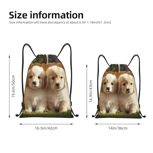 Drawstring Backpack Sports Gym Bags Draw String Bag for Women Men Cute dog Drawstring Bags Sackpack2