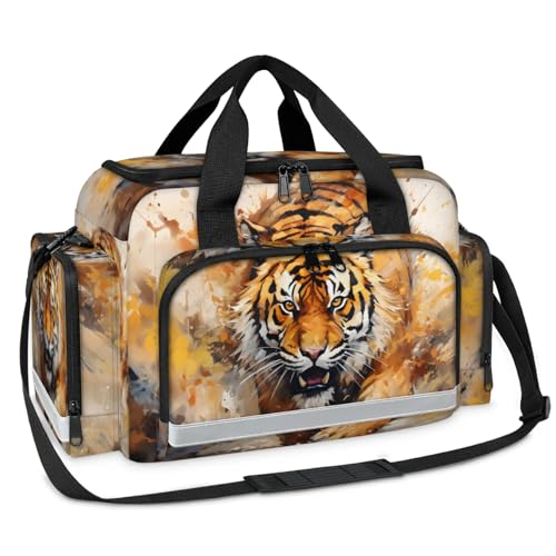 GzLeyigou First Aid Bags Empty, Ferocious Tige Emergency Bag First Aid Kit Multiple Compartment Kit Carrier On Call Trauma Bag For Paramedics Emergency Medical Supplies Kit