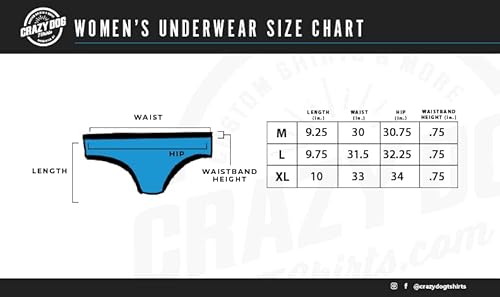 Crazy Dog T-Shirts Womens Secretly A Mermaid Bikini Brief Panties Funny Graphic Underwear Ladies Multi M #TOP2