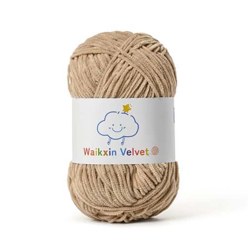 Fluffy Chenille Yarn for Crocheting，Baby Yarn for Crocheting Soft，50g/1.76oz Velvet
