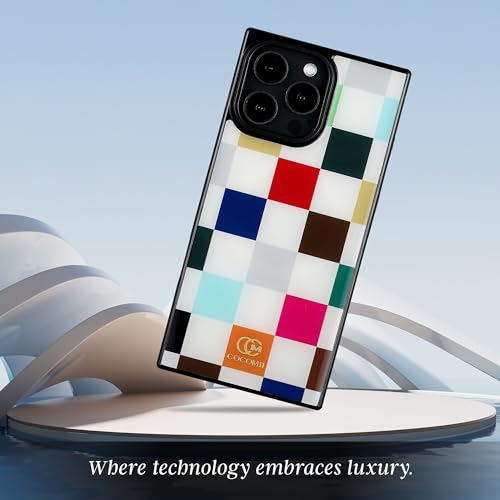 Image of COCOMII Rectangle for iPhone 14 Pro Case, Le Carre de Luxe Checkered