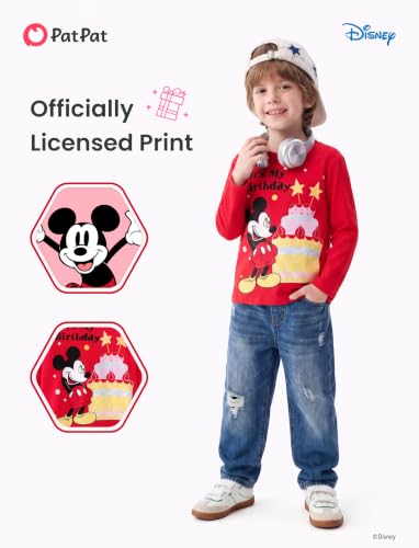 Image of Disney Kids Birthday Shirts 2-9Y, Cute Graphic Tees, Birthday Party Outfit
