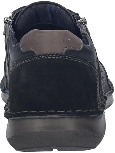 Josef Seibel Herren Businessschuhe New.Anvers.87,Weite K (Extra weit),Wechselfußbett,schnürschuhe,schnürer,schwarz-Kombi,40 EU