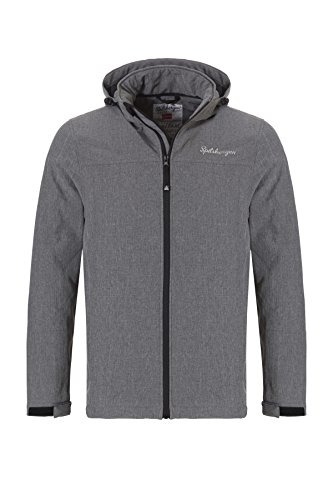Chaqueta de softshell de hombre Spitsbergen Norway WMS Jacket Melange Grey X