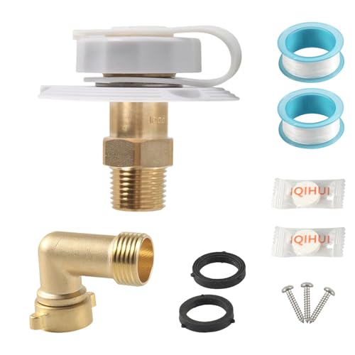 Raccord d'eau pour camping-car avec clapet anti-retour anti-reflux