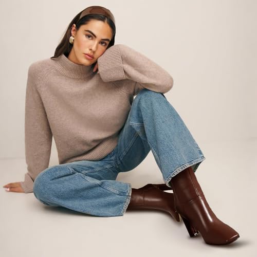 Ankle Boots for Women Square Toe Short Boots Side Zipper Low Heel Ankle Booties Fashion Comfort Dressy Lady Shoes3