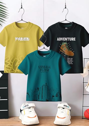 Image of GRAND MAX Boys' T-Shirt Combo Pack of 3