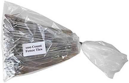 Aluminum Chain Link Fence Ties #33 100 Count Pack 6 1/2 Inch Long by Southwestern Wire