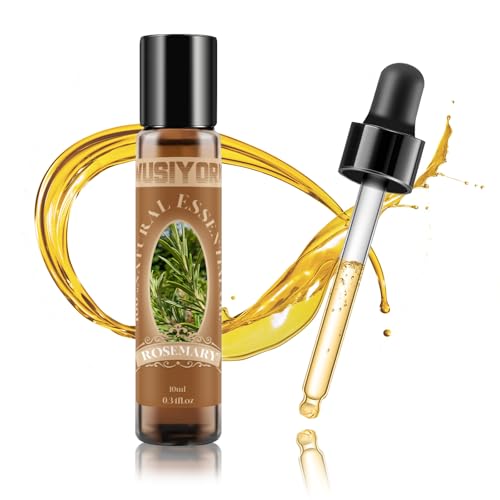 Rosmarinöl 10ML Naturreines Reines Rosmarinöl Ätherisches Öl für Aromatherapie Duftlampe Seifen Kerzen DIY mit Hochwertigem Glastropfer | Rosemary Oil Essential Oil