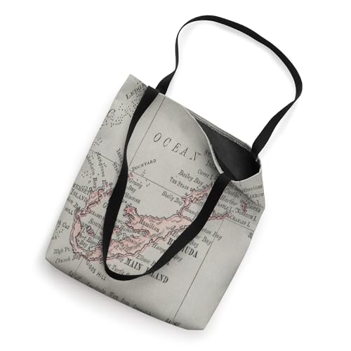 Bolsa tote Bermuda Map and Chart miniatura 2